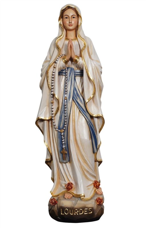 MADONNA LOURDES 12CM COLORATO