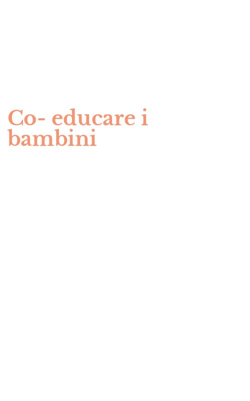 Co-educare i bambini