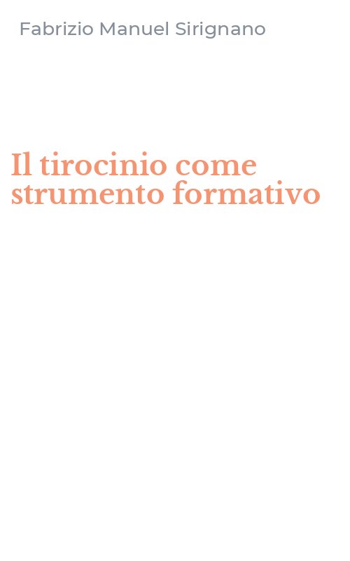 Il tirocinio come strumento formativo