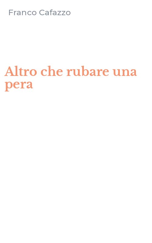 Altro che rubare una pera