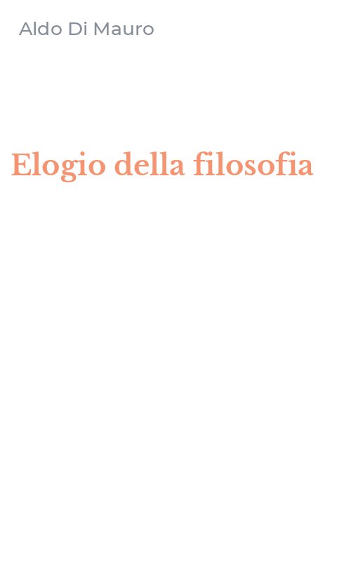 Elogio della filosofia
