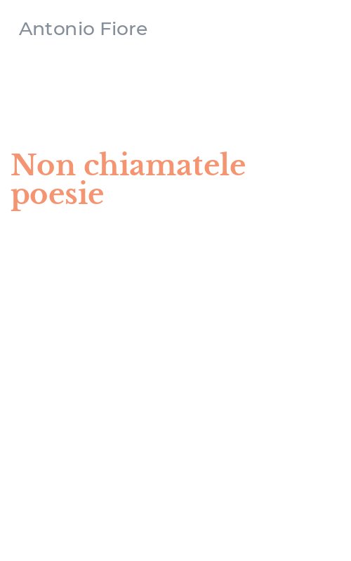 Non chiamatele poesie