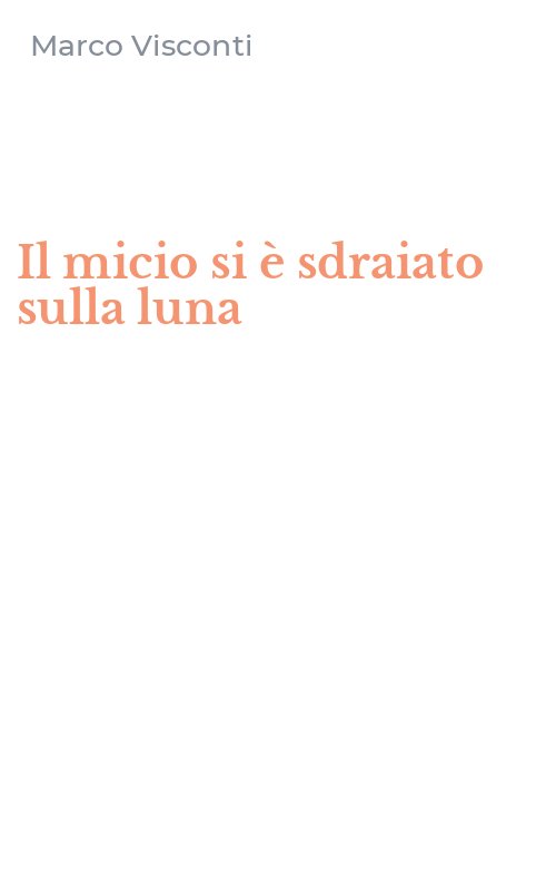 Il micio si è sdraiato sulla luna
