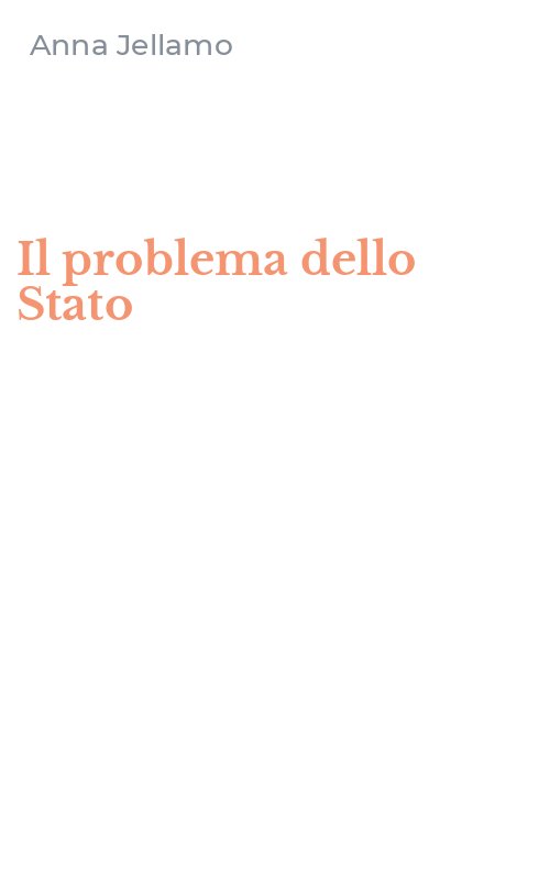 Il problema dello Stato