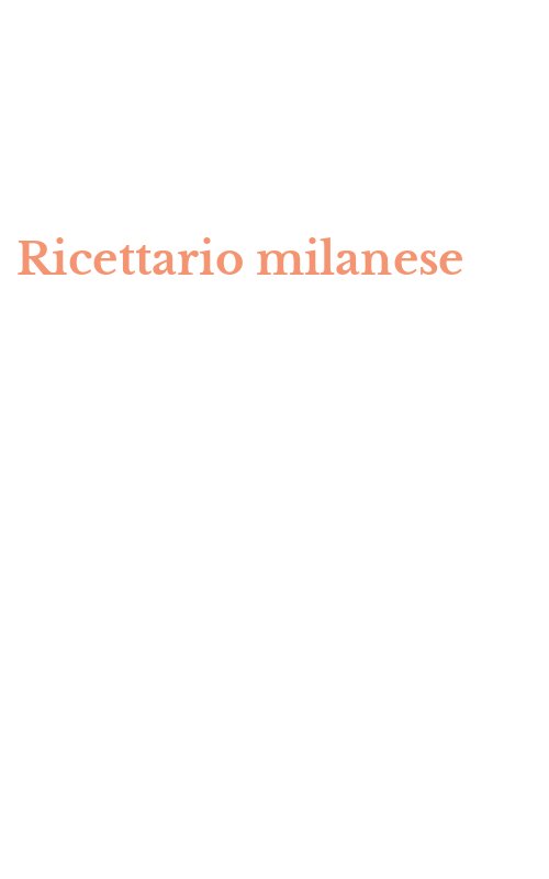 Ricettario milanese