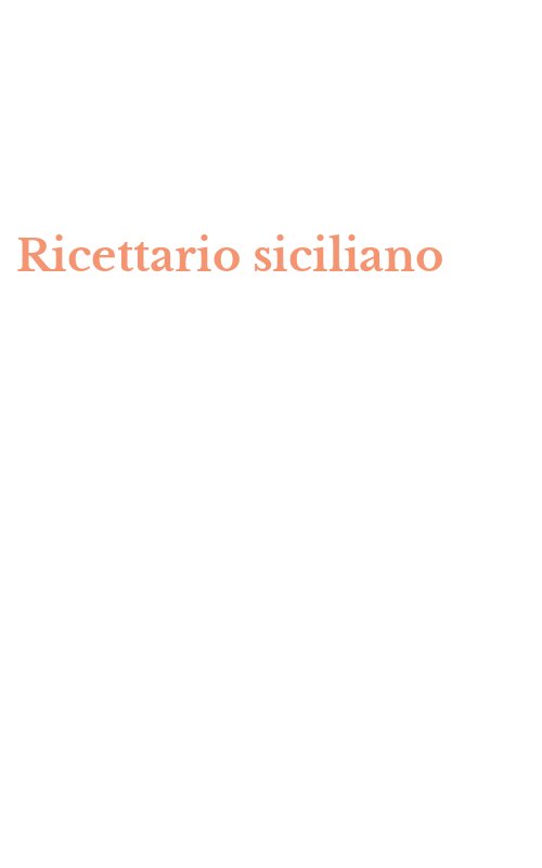 Ricettario siciliano