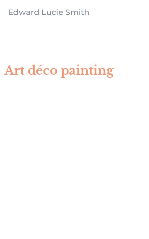 Art déco painting