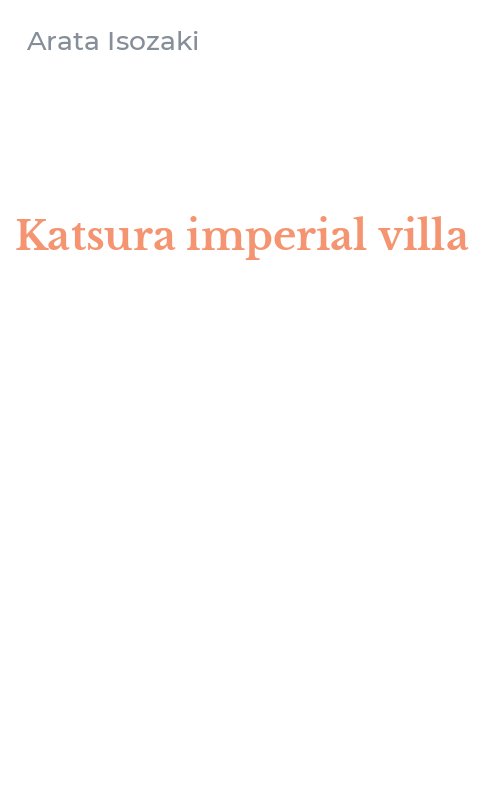 Katsura imperial villa