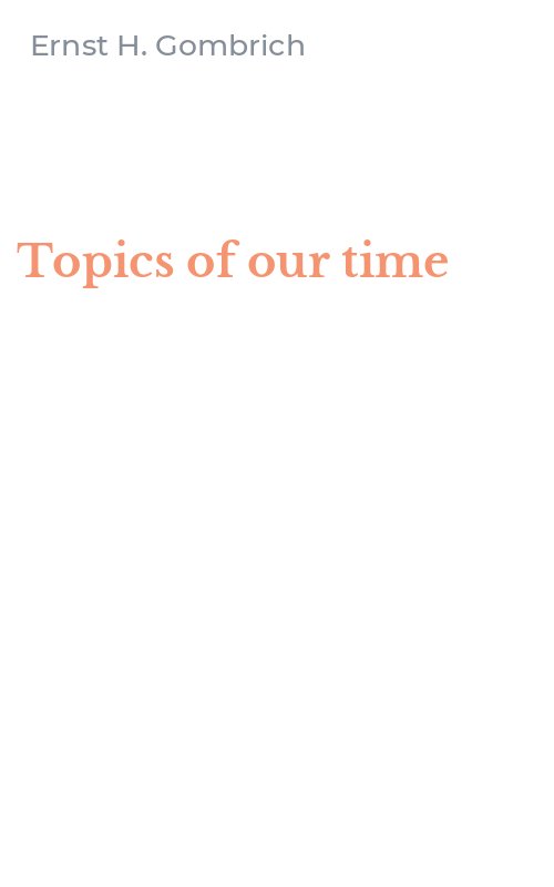 Topics of our time
