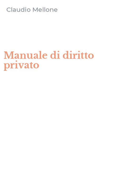 Manuale di diritto privato