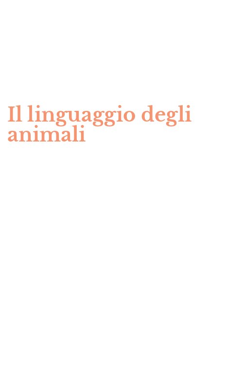 Il linguaggio degli animali