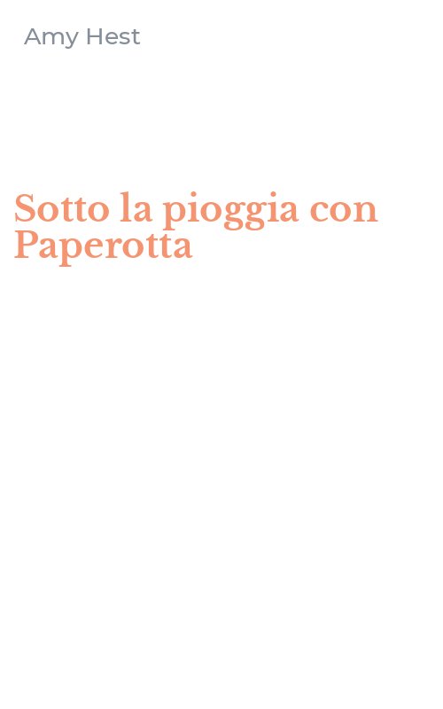Sotto la pioggia con Paperotta