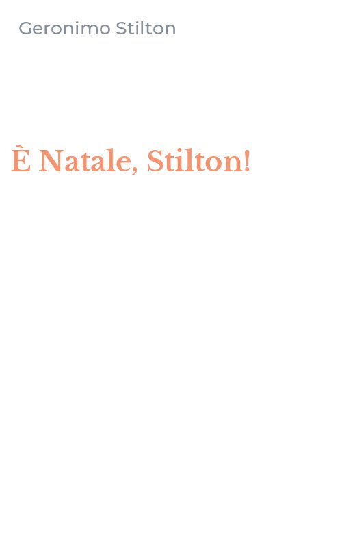 È Natale, Stilton!