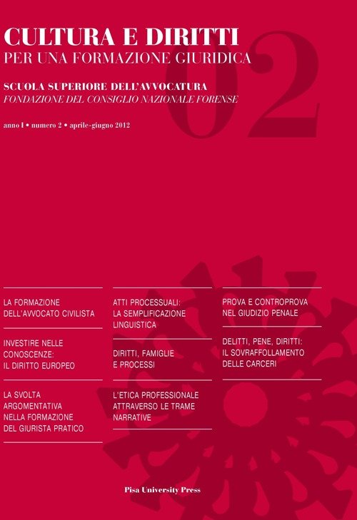 Cultura e diritti. Per una formazione giuridica