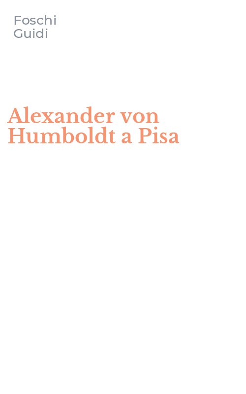 Alexander von Humboldt a Pisa