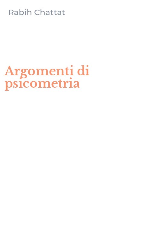 Argomenti di psicometria