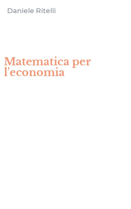 Matematica per l'economia