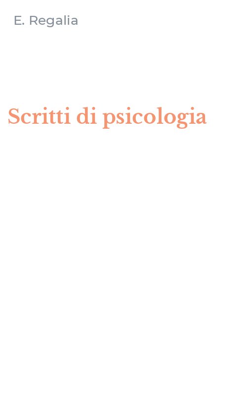 Scritti di psicologia