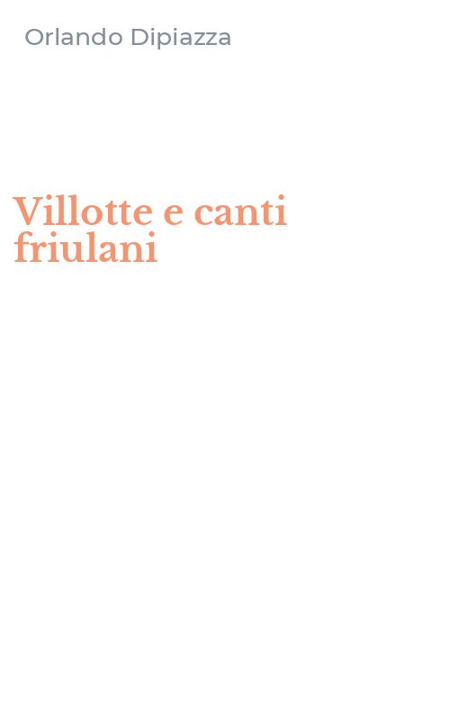 Villotte e canti friulani