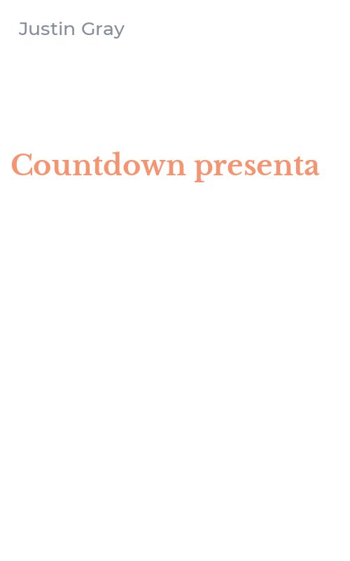 Countdown presenta