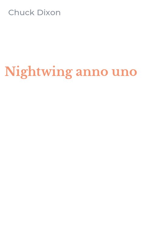 Nightwing anno uno