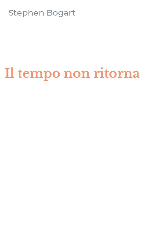 Il tempo non ritorna