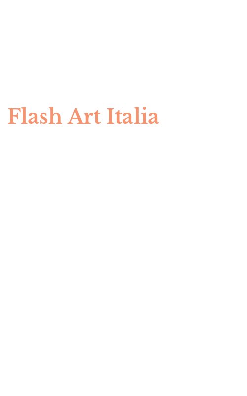 Flash Art Italia