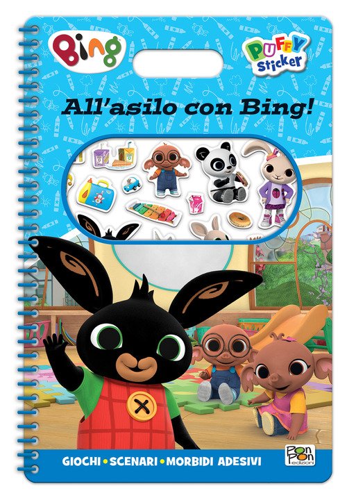 All'asilo con Bing. Puffy sticker