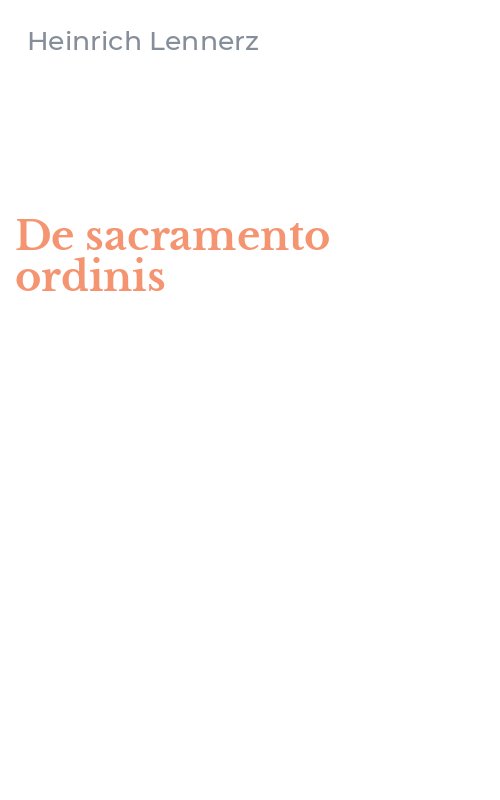De sacramento ordinis