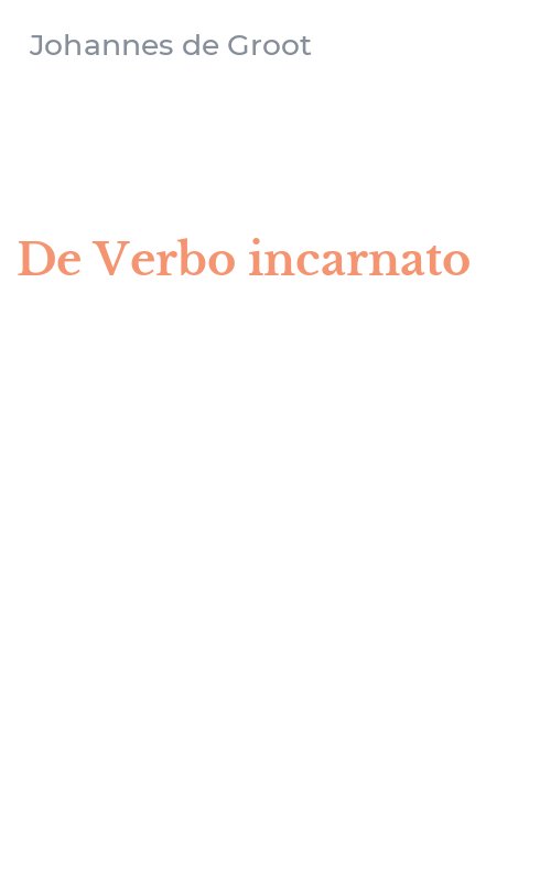 De Verbo incarnato
