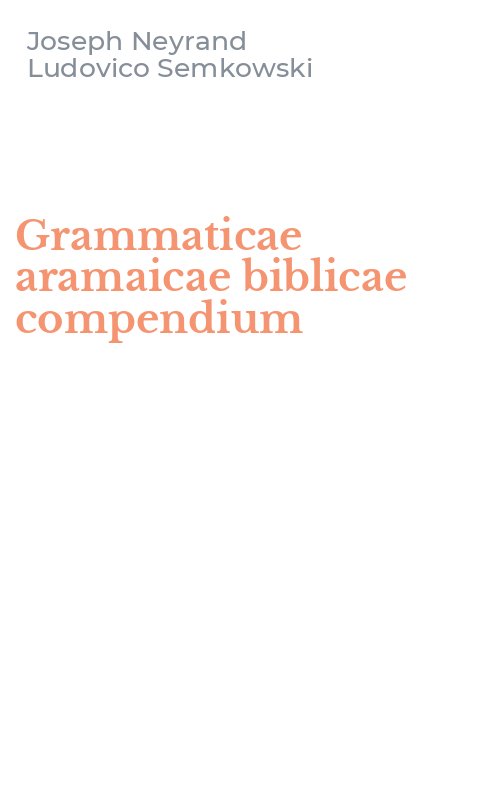 Grammaticae aramaicae biblicae compendium