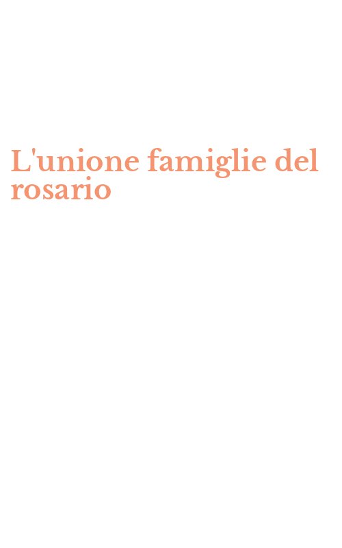 L'unione famiglie del rosario