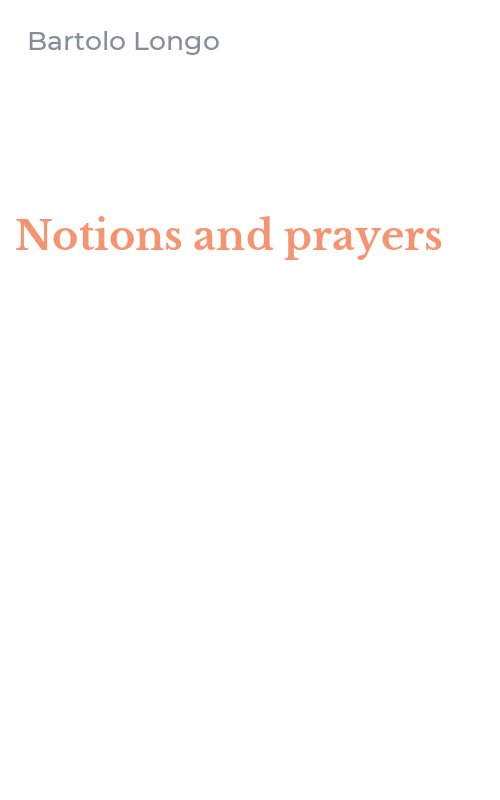 Notions and prayers