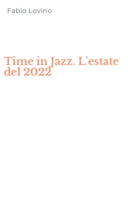 Time in Jazz. L'estate del 2022