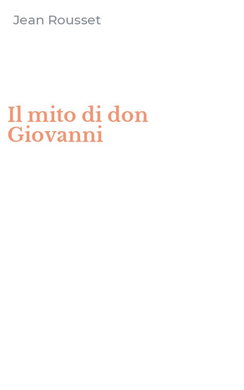 Il mito di don Giovanni