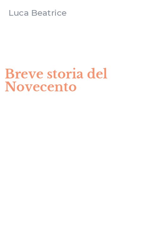 Breve storia del Novecento