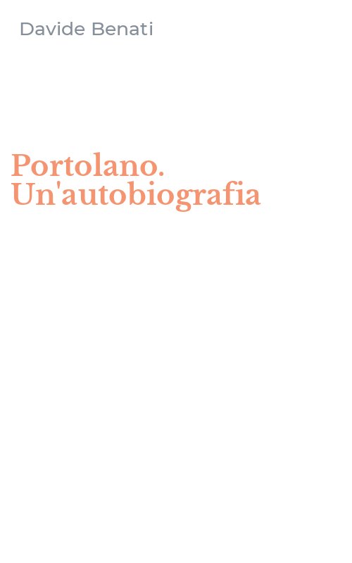 Portolano. Un'autobiografia