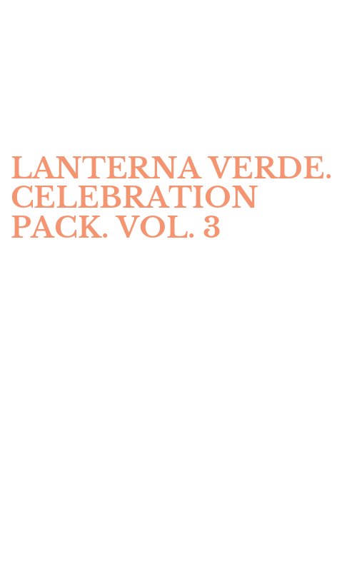 LANTERNA VERDE. CELEBRATION PACK. VOL. 3