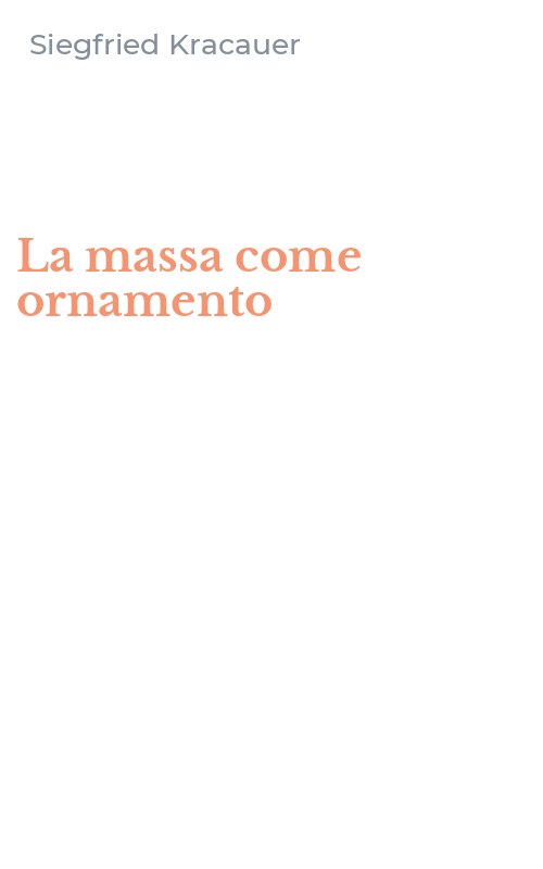 La massa come ornamento