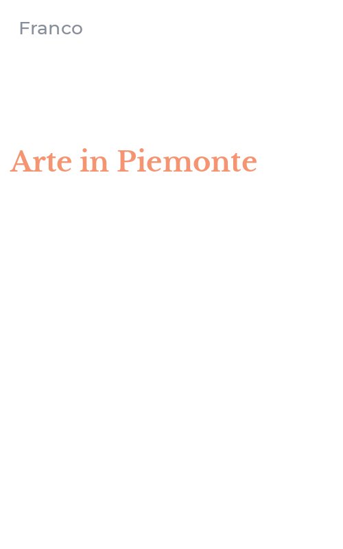 Arte in Piemonte