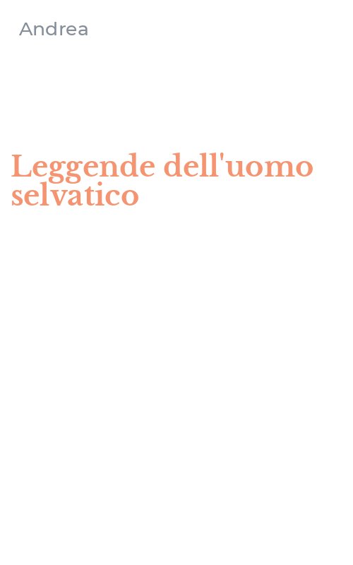Leggende dell'uomo selvatico