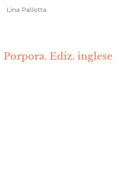 Porpora. Ediz. inglese