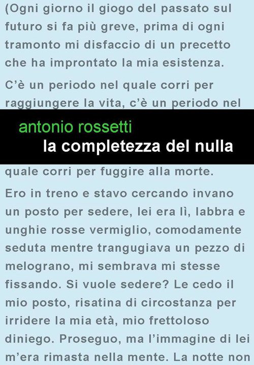 La completezza del nulla. L'uomo nuovo