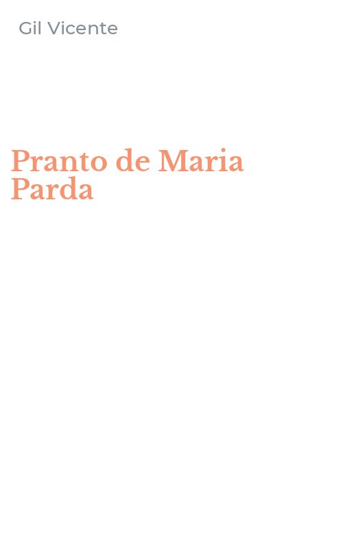 Pranto de Maria Parda