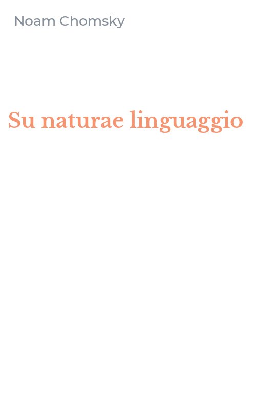 Su naturae linguaggio