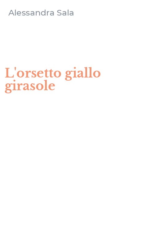 L'orsetto giallo girasole