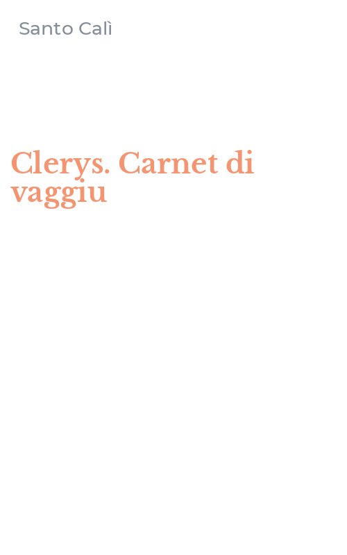 Clerys. Carnet di vaggiu