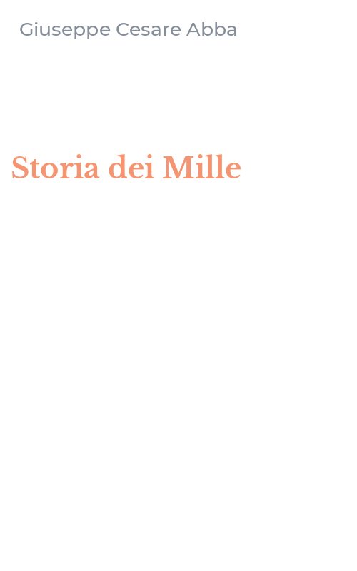 Storia dei Mille