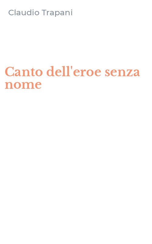 Canto dell'eroe senza nome