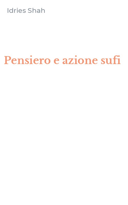 Pensiero e azione sufi